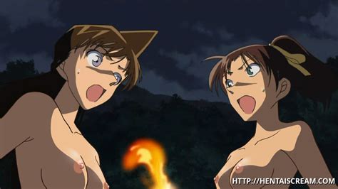 ran mouri and kazuha toyama are arguing about whose naked tits look better at night in the