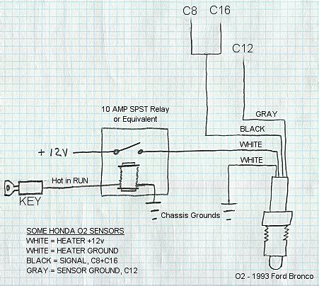 wire oxygen sensor diagram