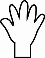 Hand Handprint Print Coloring Clipart Clip Kids Kid Cliparts Use Clker Computer Designs Clipartbest sketch template