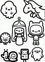 Coloring Pages Finn Adventure Time Chibi Jack Characters Jake Cartoon Printable Child Wecoloringpage Cute Marceline Kids Print sketch template