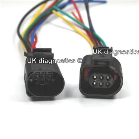 pin throttle body connector plug socket wiring repair   vw audi  picclick