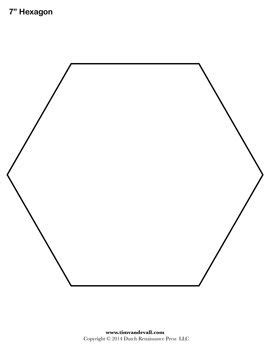 blank hexagon templates printable hexagon shape pdfs hexagon quilt