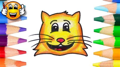 draw  cute cat face emoji coloring page emoji coloring pages