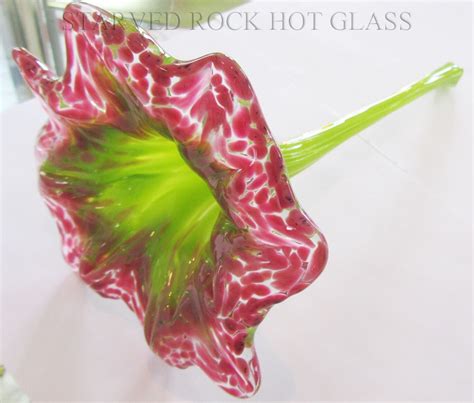 Hand Blown Glass Flower
