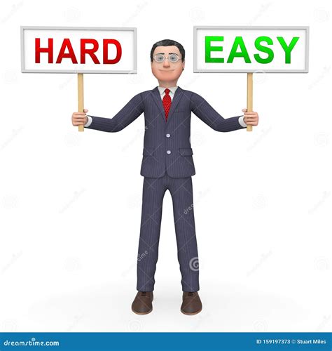 easy  hard signs portray choice  simple  difficult