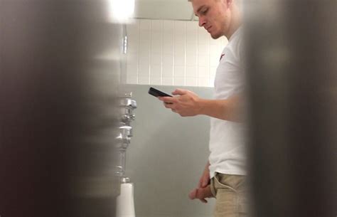 big dick peeing at the urinal filmed by a hidden cam spycamfromguys hidden cams spying on men