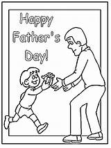 Happy Fathers Father Coloring Pages Cards Christian Printable Kids Dad Color Poems Greetings Colouring Quotes Card Print Crafts Gifts Son sketch template