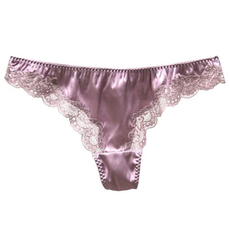 Lace And Mesh Silk Thong Panty [fst03] 32 99 Freedomsilk Best