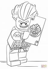 Joker Coloring Lego Getdrawings Cartoon Drawing Pages sketch template