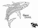 Shark Coloring Pages Ghost Great Scary Baby Deviantart Drawing Printable Sykes Color Getcolorings Getdrawings Head Print sketch template