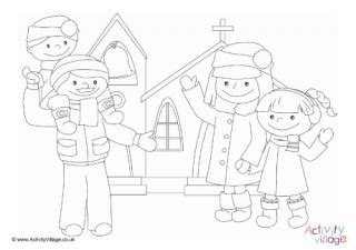 advent colouring pages