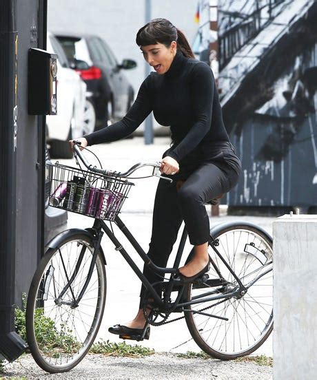 Kim Kardashian Audrey Hepburn Bike Pics