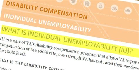 individual unemployability understanding  basics understanding