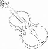 Violin Bow Drawing Getdrawings Coloring sketch template