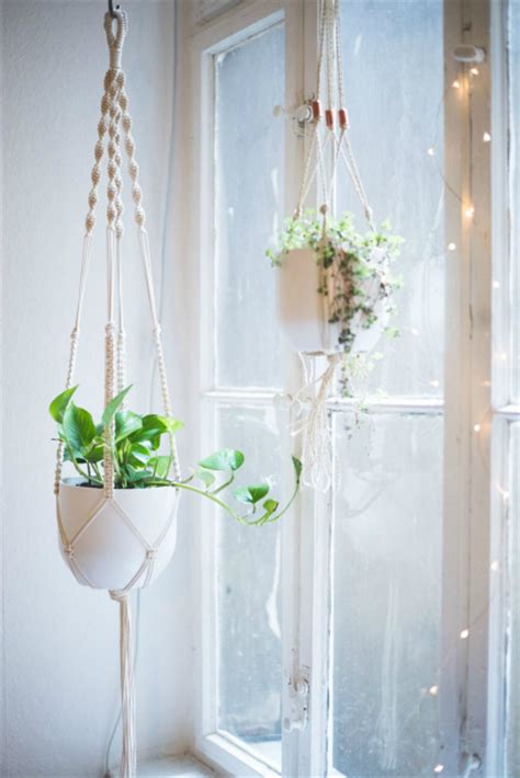 handmade christmas gift ideas macrame pot hangers planning  kids
