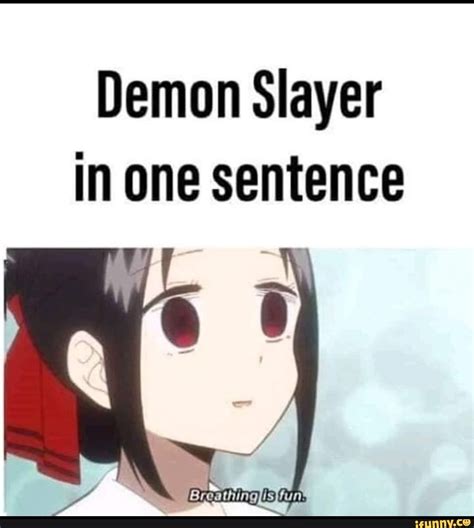Demon Slayer In One Sentence Ifunny Slayer Slayer