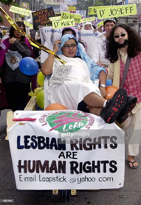 Filipina Lesbians In Various Costumes Join A Gay And Lesbian Parade