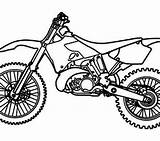 Motocross Drawing Bike Coloring Pages Getdrawings Dirt sketch template