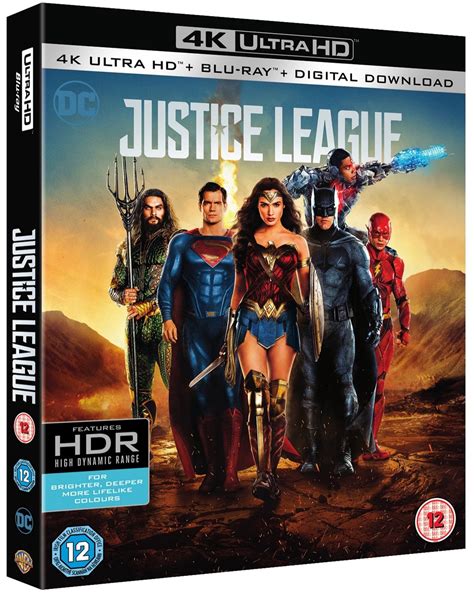 Justice League 4k Ultra Hd Blu Ray Free Shipping Over
