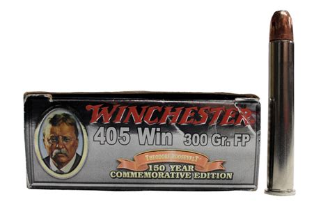 Winchester 405 Win 300 Gr Flat Point Theodore Roosevelt 20 Box