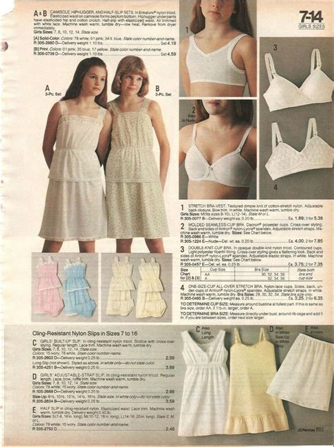 80s Vintage Catalog Girls Teen Panties Bras Underwear Photo Pages Ads