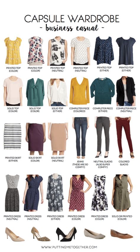 business casual capsule wardrobe putting me together