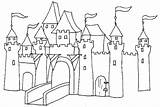 Chateau Fort Coloriage Dessin Chevalier Et Dessiner Imprimer Colorier sketch template