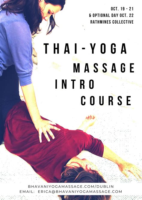 learn thai yoga massage introduction course dublin ireland
