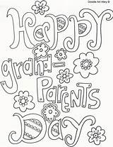 Coloring Pages Grandma Grandparents Happy Printable Mothers Cards Activities Preschool Print Crafts Sheets Color Grandparent Grandfather Doodle Parents Grand Poem sketch template