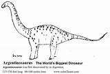 Argentinosaurus sketch template