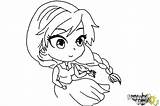 Frozen Anna Chibi Draw Coloring Drawingnow sketch template