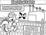 Electricity Coloring Safety Pages Electrical Elementary Colouring Drawings Designlooter Printable Resolution Bigger Getcolorings 556px 15kb Medium sketch template