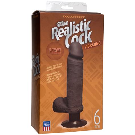 The Vibro Realistic Cock Ur3 Vibrator 6 Inch Brown –
