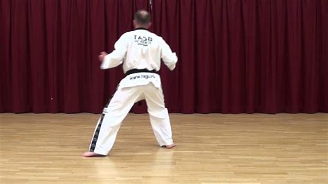 tagb taekwondo white belt beginner exercise saju jirugi  moves youtube