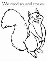 Squirrel Coloring Pages Printable Squirrels Funny Template Kids Drawing Happy Nice Clipart Cute Cartoon Preschool Clip Nuts Cliparts Print Noodle sketch template
