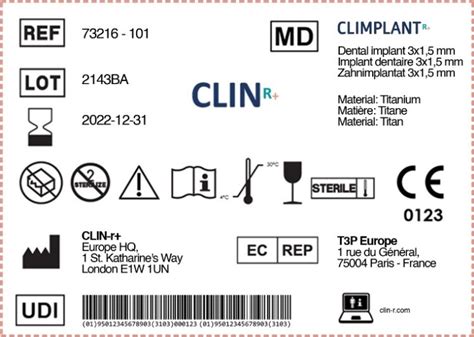 labels  medical devices clin