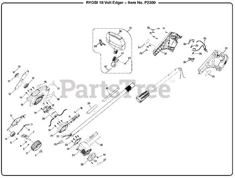 ryobi p   ryobi  edger general assembly parts lookup  diagrams partstree