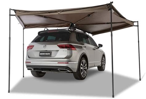 vevor car awning vehicle awning pull  retractable awning rooftop waterproof uv car side