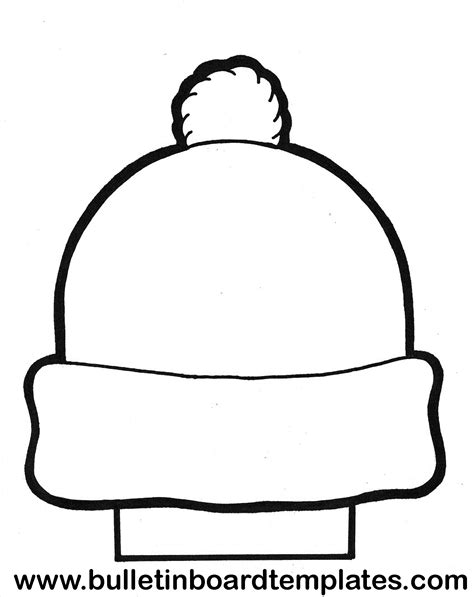 tons  awesome bulletin board templates winter hats snow hat