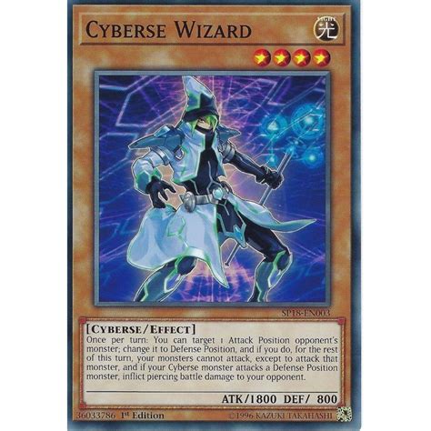 Yu Gi Oh Trading Card Game Yu Gi Oh Cyberse Wizard Sp18 En003 1st
