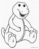 Barney Coloring Pages Printable Toddlers Kids sketch template
