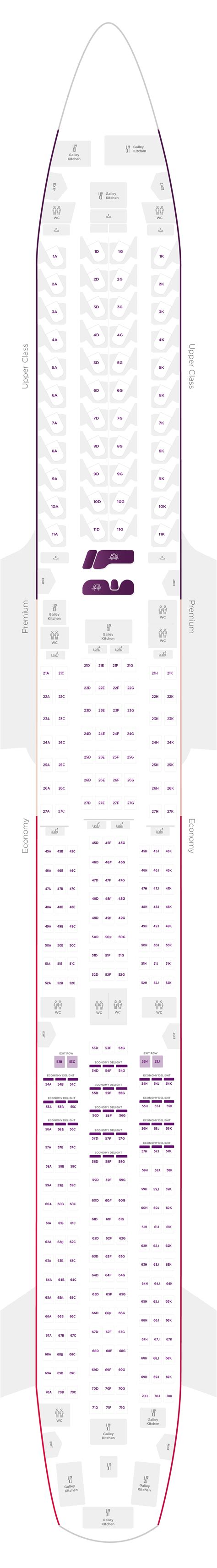 virgin airbus   configuration virgin atlantic