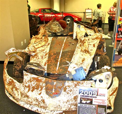 corvette museums crushed cars closing sinkhole  american metaphor