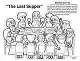 Supper Passover sketch template