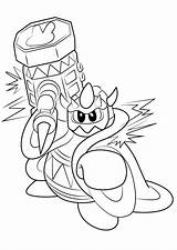 Dedede King Coloring Kirby Pages Masked Draw Step Drawing Kids Drawingtutorials101 sketch template