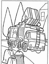 Coloring Truck Garbage Pages Trash Printable Color Getcolorings Popular Getdrawings Coloringhome Dump sketch template