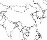 Map China Asia Blank Outline sketch template