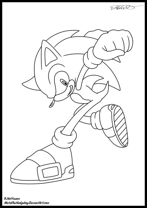 dark sonic coloring sheet