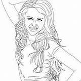 Miley Cyrus Pages Coloring Hellokids Live Close sketch template