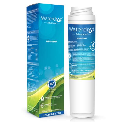 Waterdrop Nsf 53and42 Certified Gswf Refrigerator Water Filter